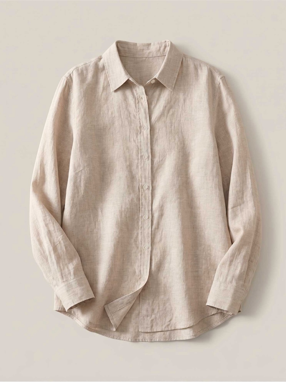 Quince 100% European Linen Long Sleeve Shirt Medium - C11-739